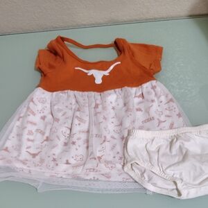 TEXAS Longhorn Baby Dress 6m